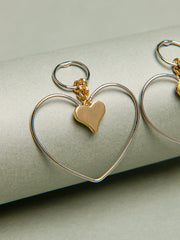 Heart Design Earrings Sai Feel