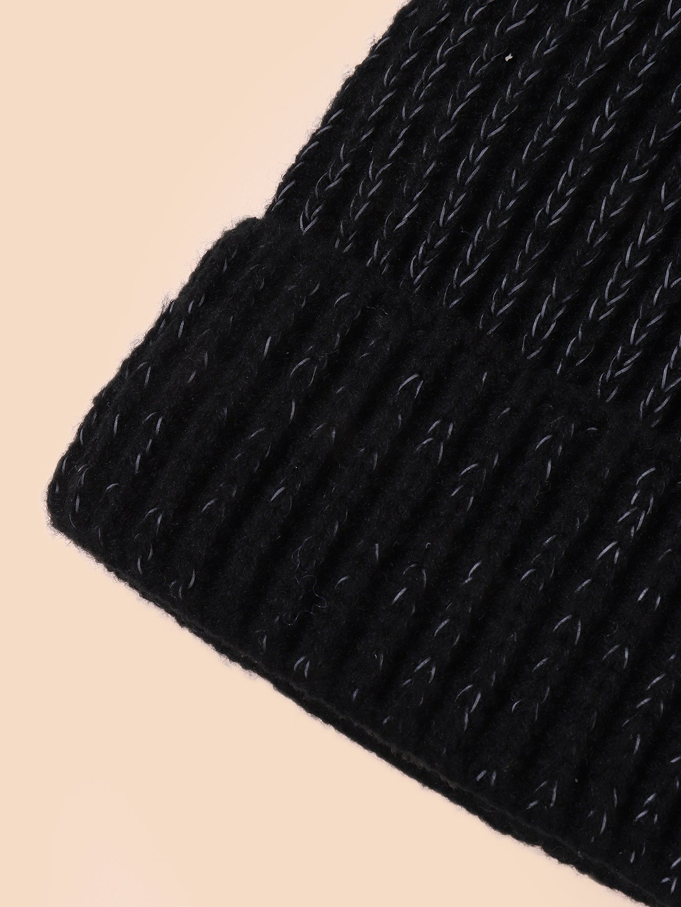 Hemming pullover fringeless gold rim striped lattice outdoor knitted hat Sai Feel