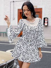 High Quality Ladies Sexy Fashion Skirt hollow-out Women's New Floral Color Office Dress Sai Feel