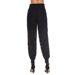 High Waist Lace Tapered Pants With Lining Shorts Sai Feel