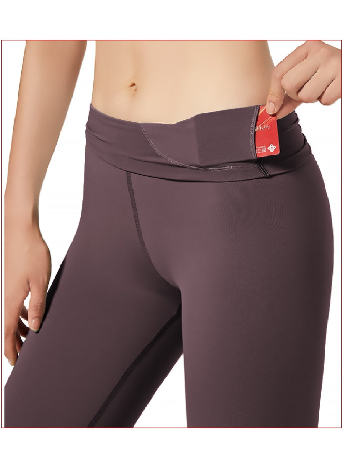 High Waist Sports Leggings with Hidden Pockets Sai Feel