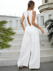 Hollow Sleeveless Loose Waisted Jumpsuits Sai Feel