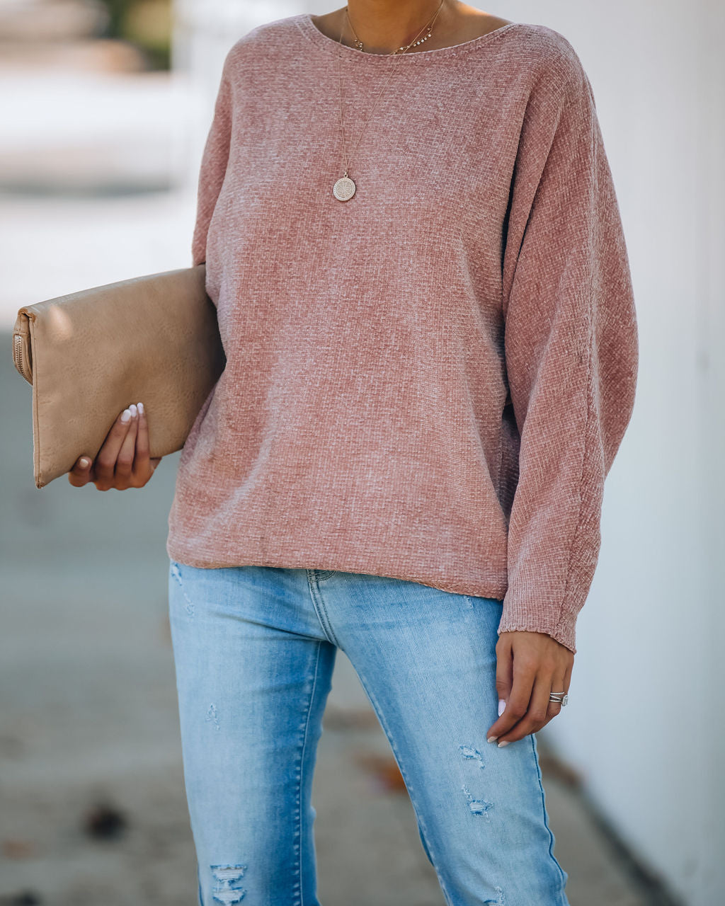 A Place To Call Home Chenille Dolman Sweater