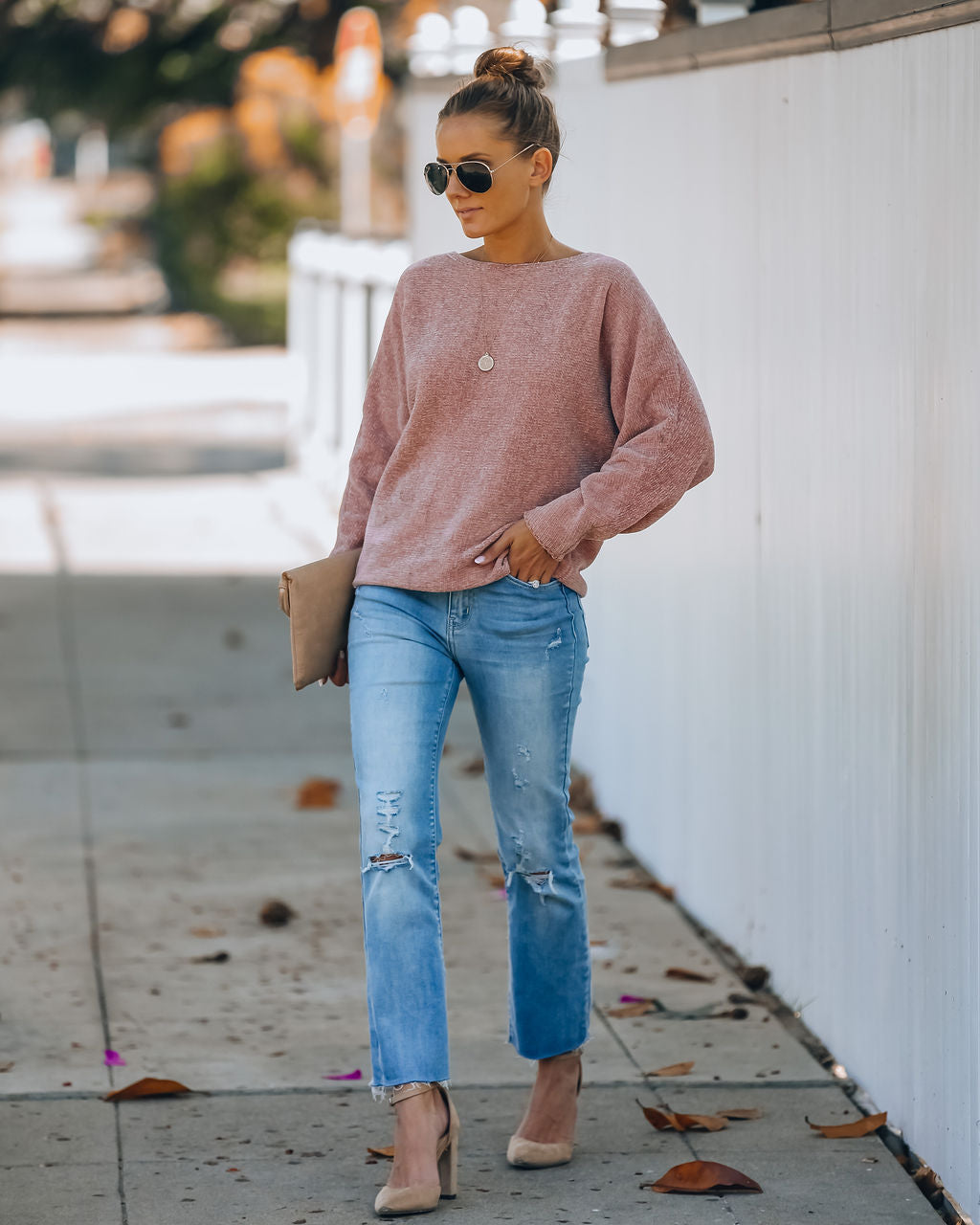 A Place To Call Home Chenille Dolman Sweater