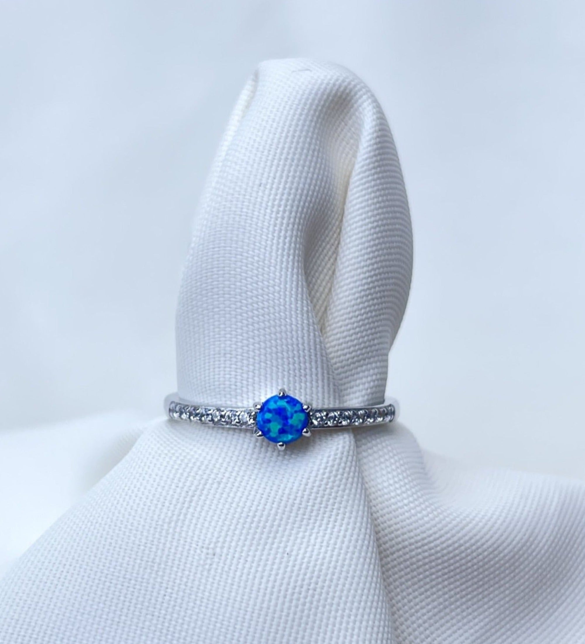 Blue Opal Ring