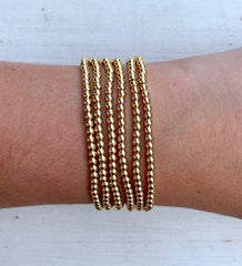 Metallic Stackables - Gold 3mm