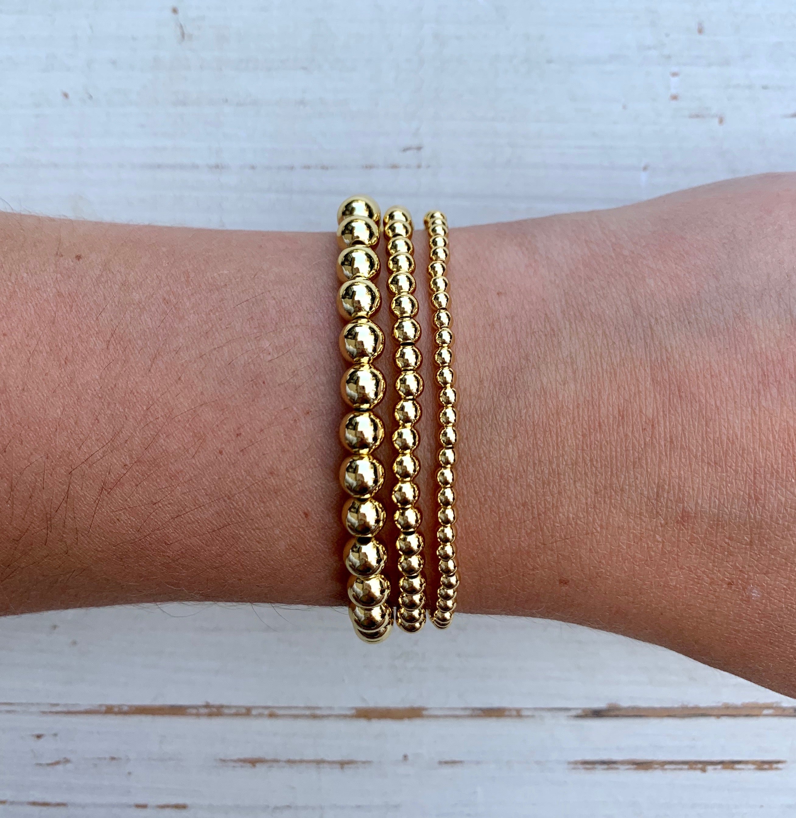 Metallic Stackables - Gold 3mm