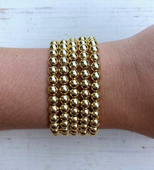 Metallic Stackables - Gold 6mm