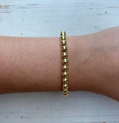 Metallic Stackables - Gold 6mm