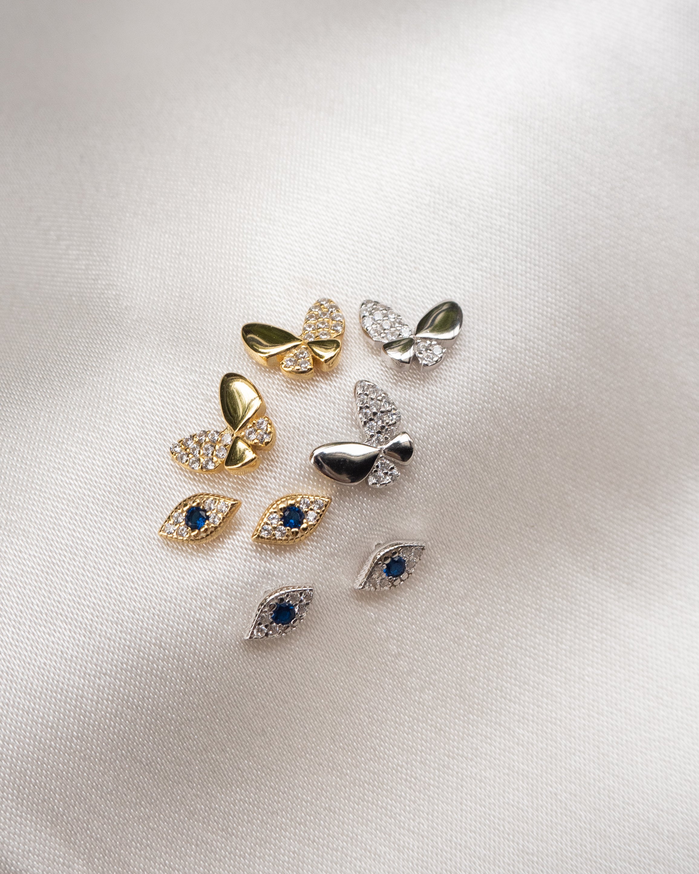 Butterfly Studs Silver