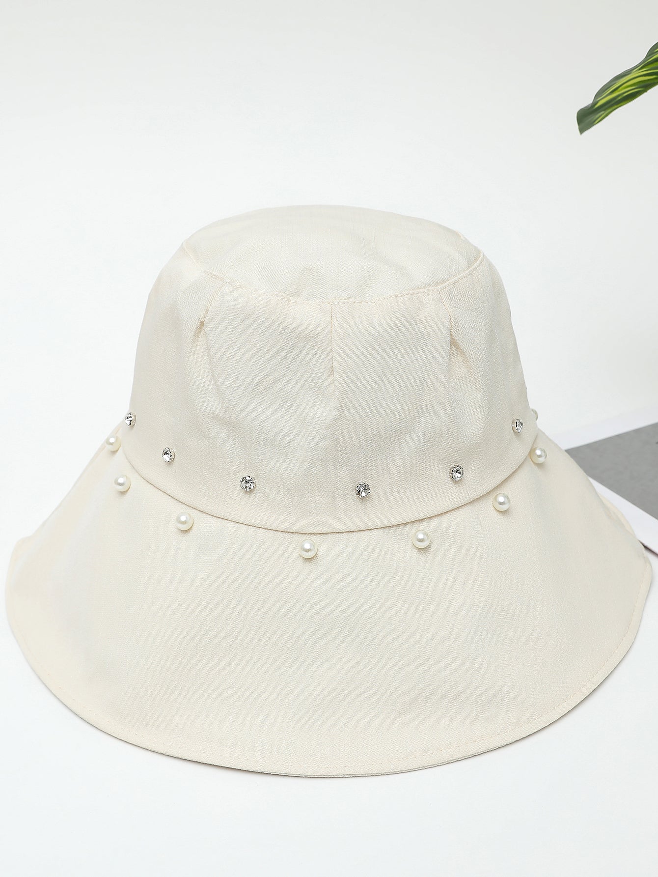 Imitation pearl 100% cotton hat Sai Feel