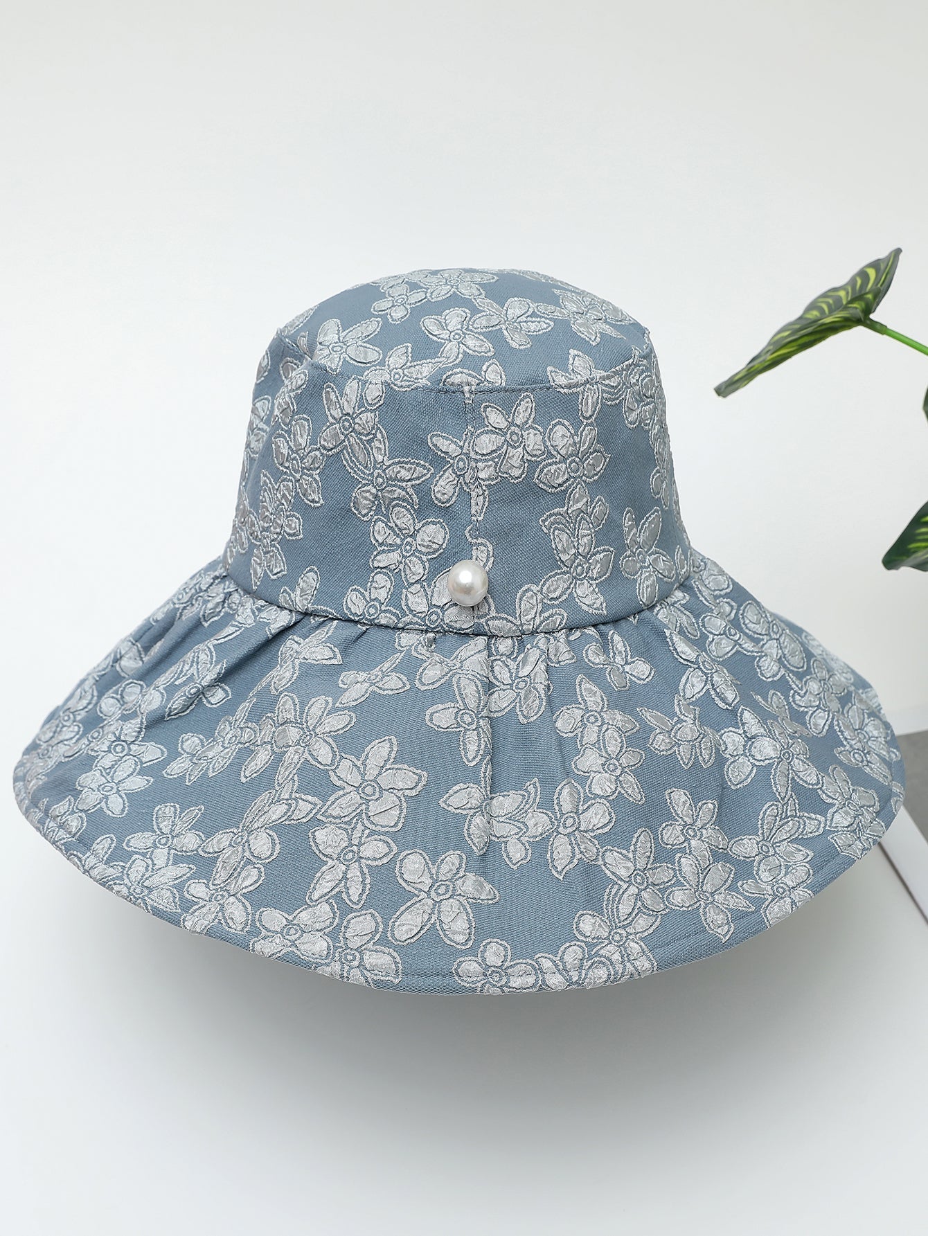 Imitation pearl floral hat Sai Feel