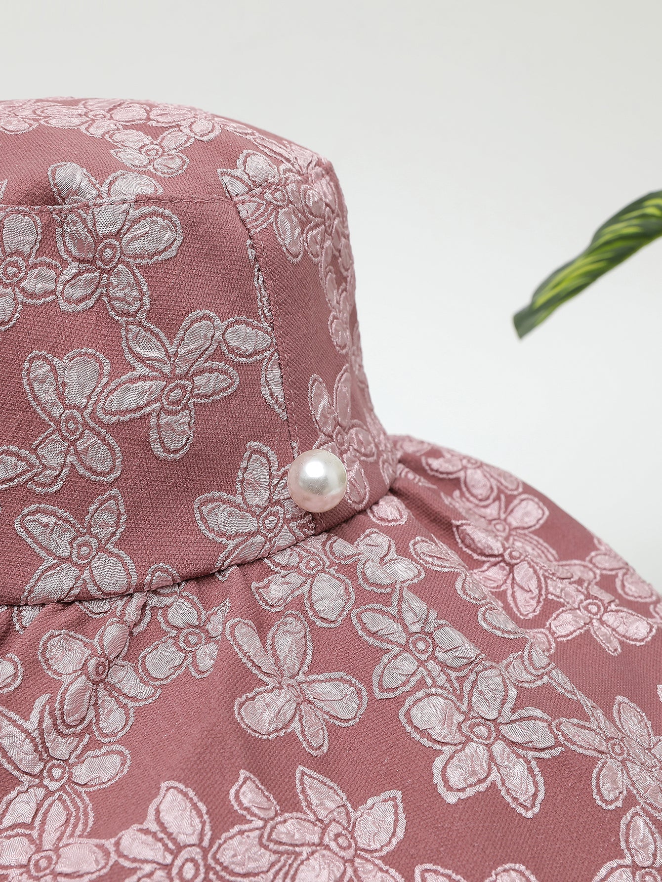 Imitation pearl floral hat Sai Feel