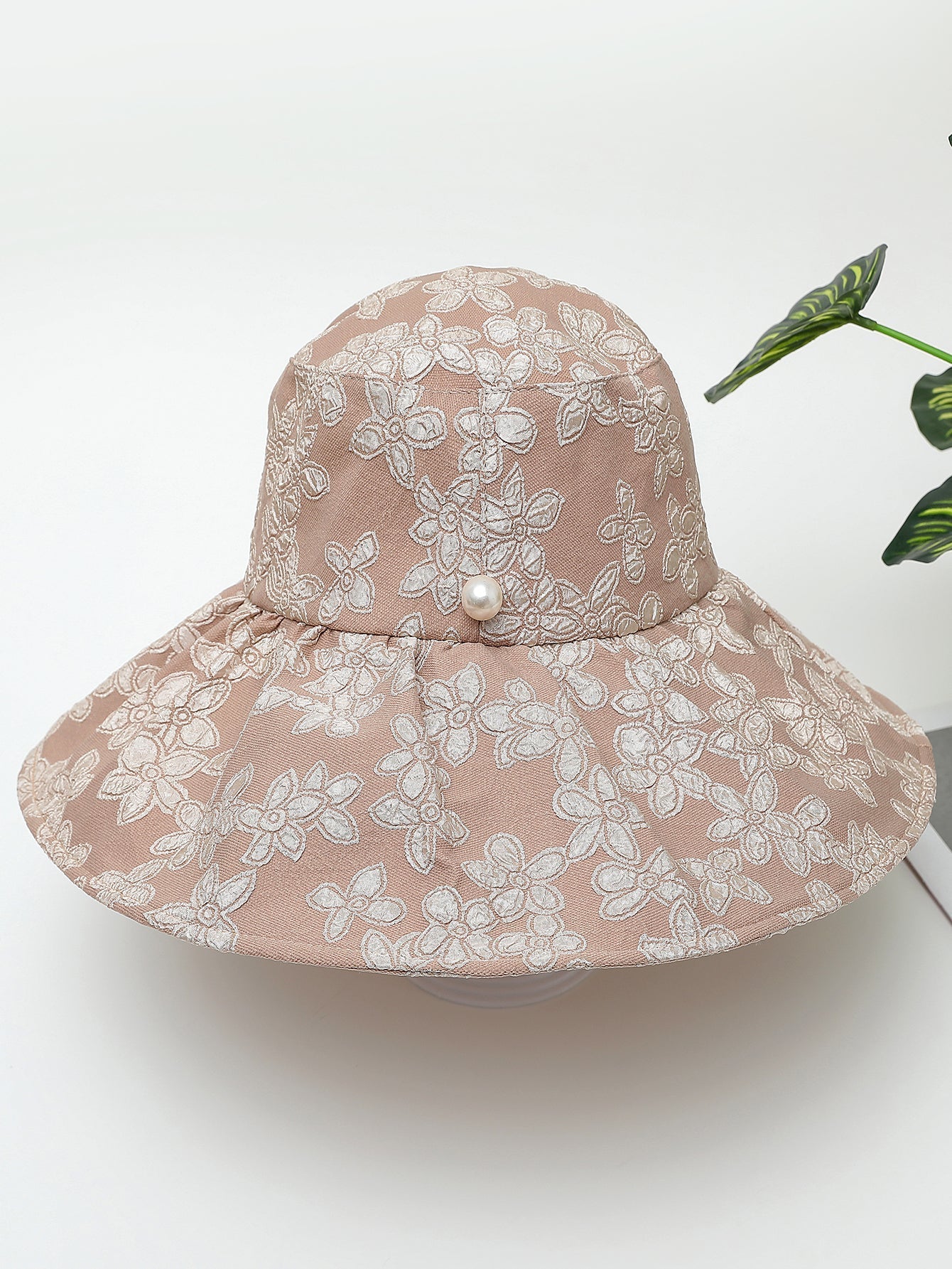 Imitation pearl floral hat Sai Feel