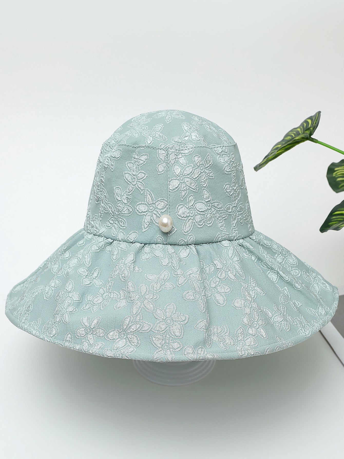 Imitation pearl floral hat Sai Feel