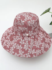 Imitation pearl floral hat Sai Feel