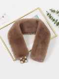 Imitation pearl scarf Sai Feel