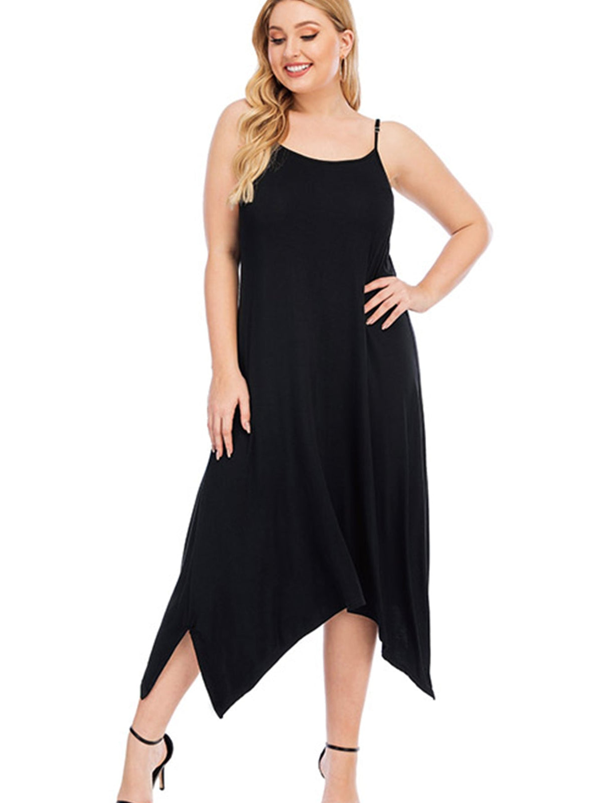 Irregular Long Skirt Large Size Printed Loose Thin Dress Sai Feel