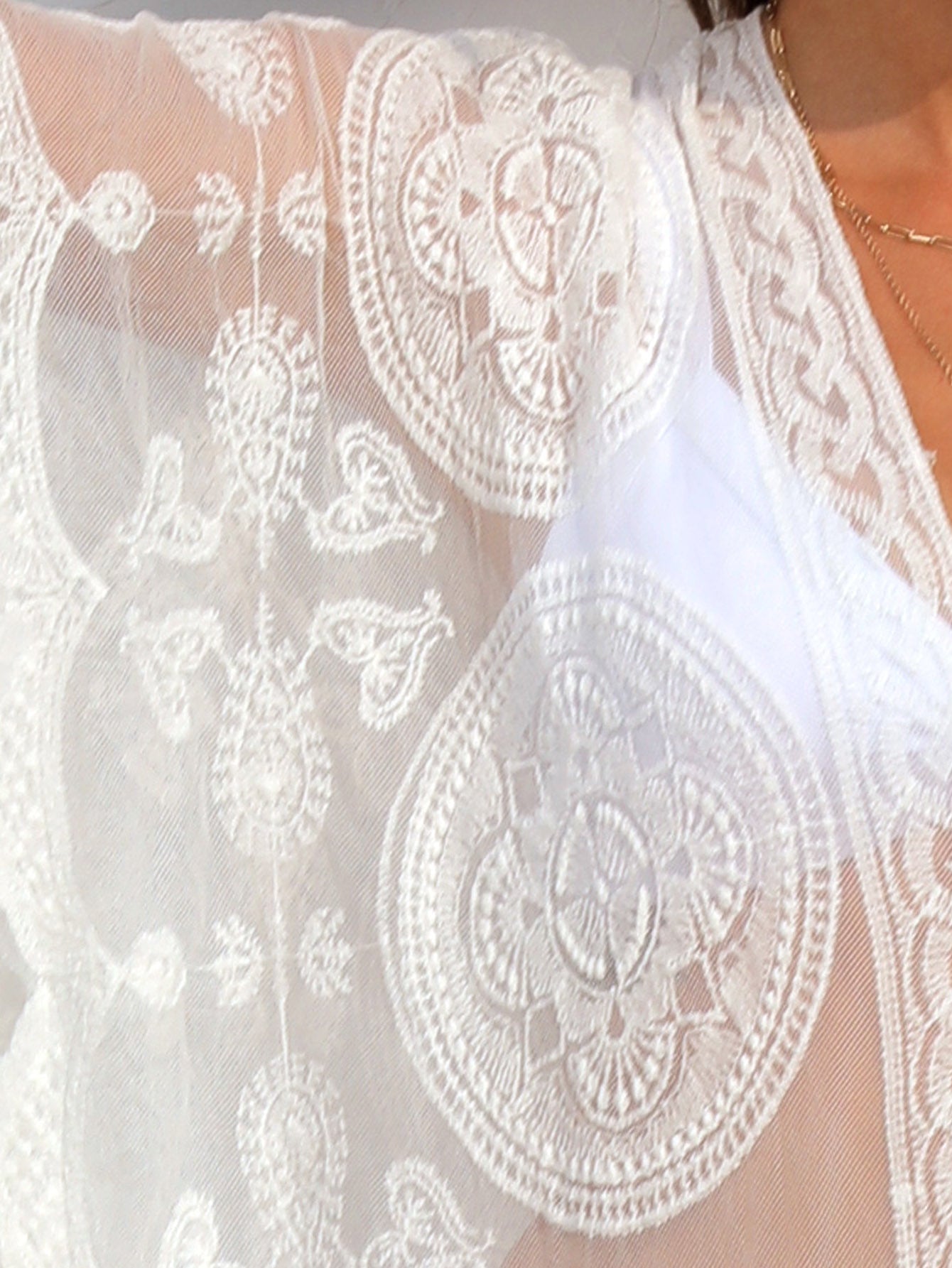 Lace Sheer Cover Up Without Lingerie Sai Feel