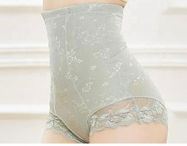 Ladies Shapewear High Waist Lace Jacquard Belly Pants Postpartum Belly Hip Pants Thin Waist Body Panty Sai Feel