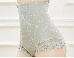 Ladies Shapewear High Waist Lace Jacquard Belly Pants Postpartum Belly Hip Pants Thin Waist Body Panty Sai Feel
