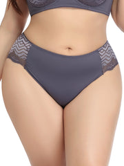 Ladies Underwear Woman Panties Sexy Lace Plus Size Panty Ultra Thin Mid-Rise Cotton Briefs Intimates Sai Feel