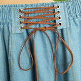 Ladies sweet middress with straps solid color patchwork skirt Sai Feel