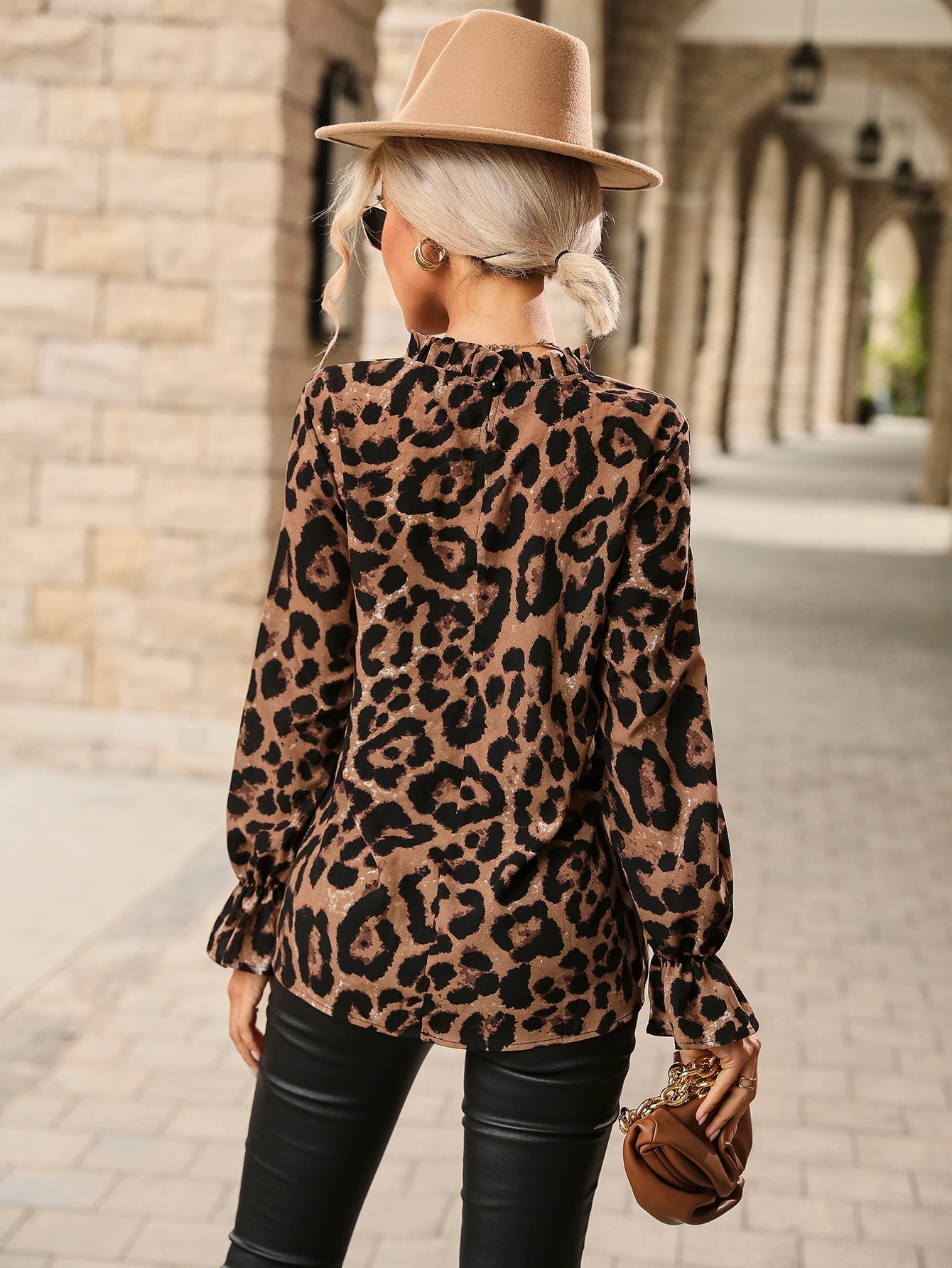 Leopard Print Blouse Sai Feel