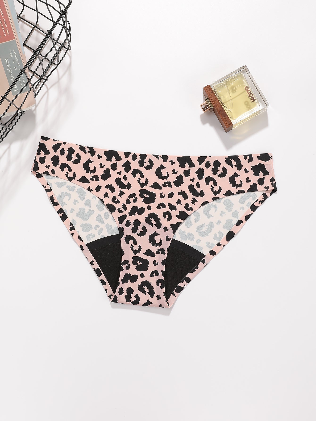 Leopard Seamless Period Underwear for Women Leak Proof Overnight Menstrual Panty Sai Feel