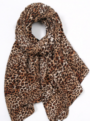 Leopard embossed scarf Sai Feel