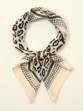 Leopard print silky scarf Sai Feel