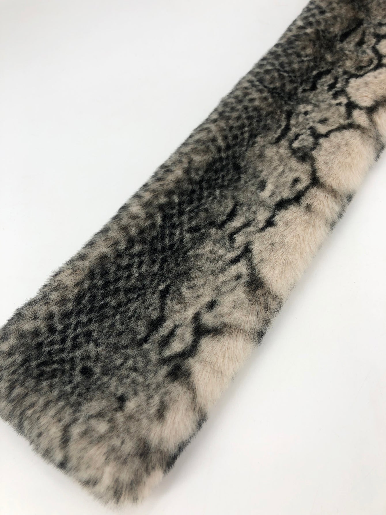 Leopard print warm fur collar Sai Feel