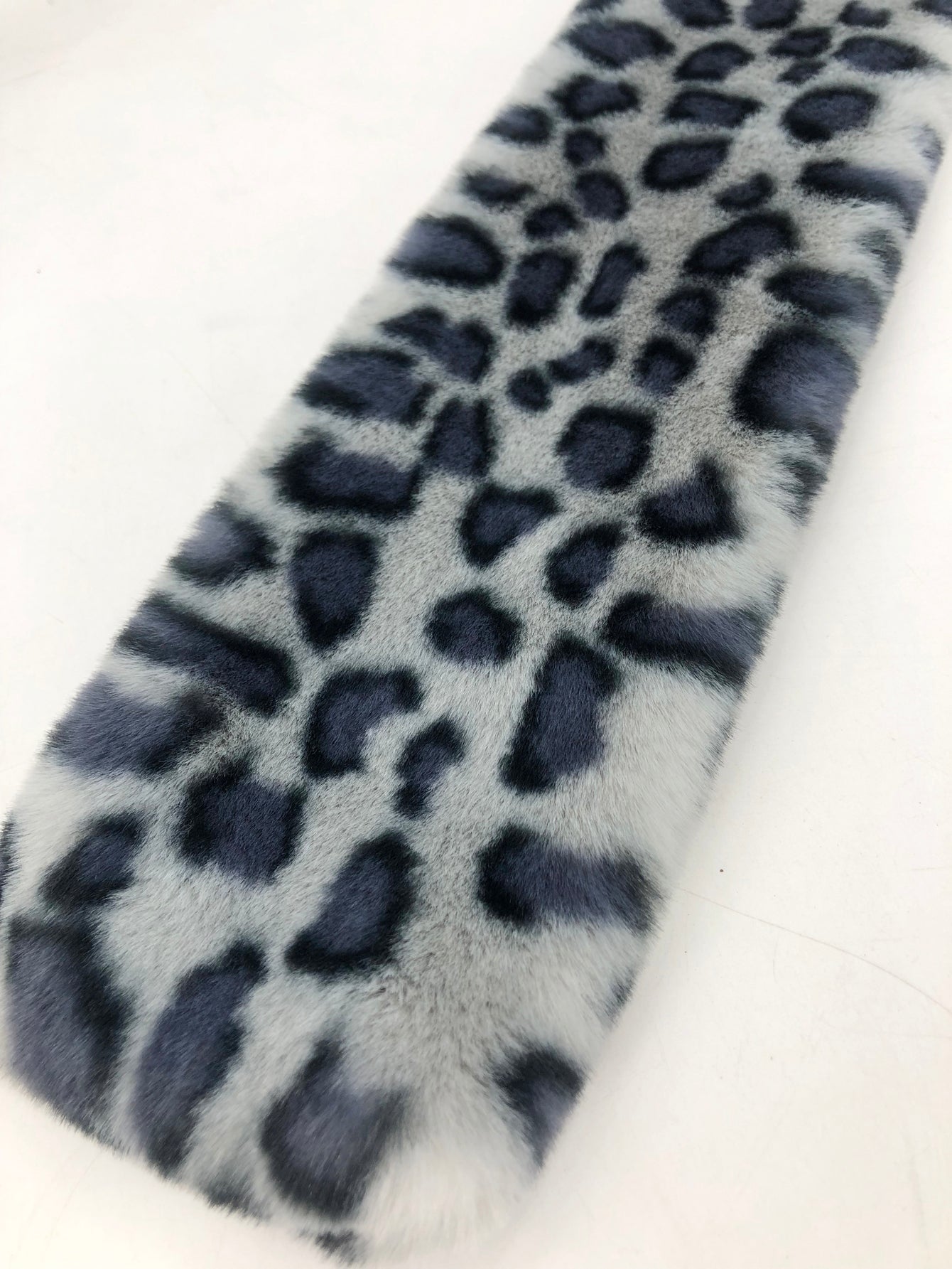 Leopard print warm fur collar Sai Feel