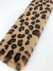 Leopard print warm fur collar Sai Feel