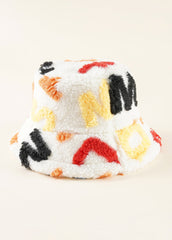 Letter Print Bucket Hat Sai Feel