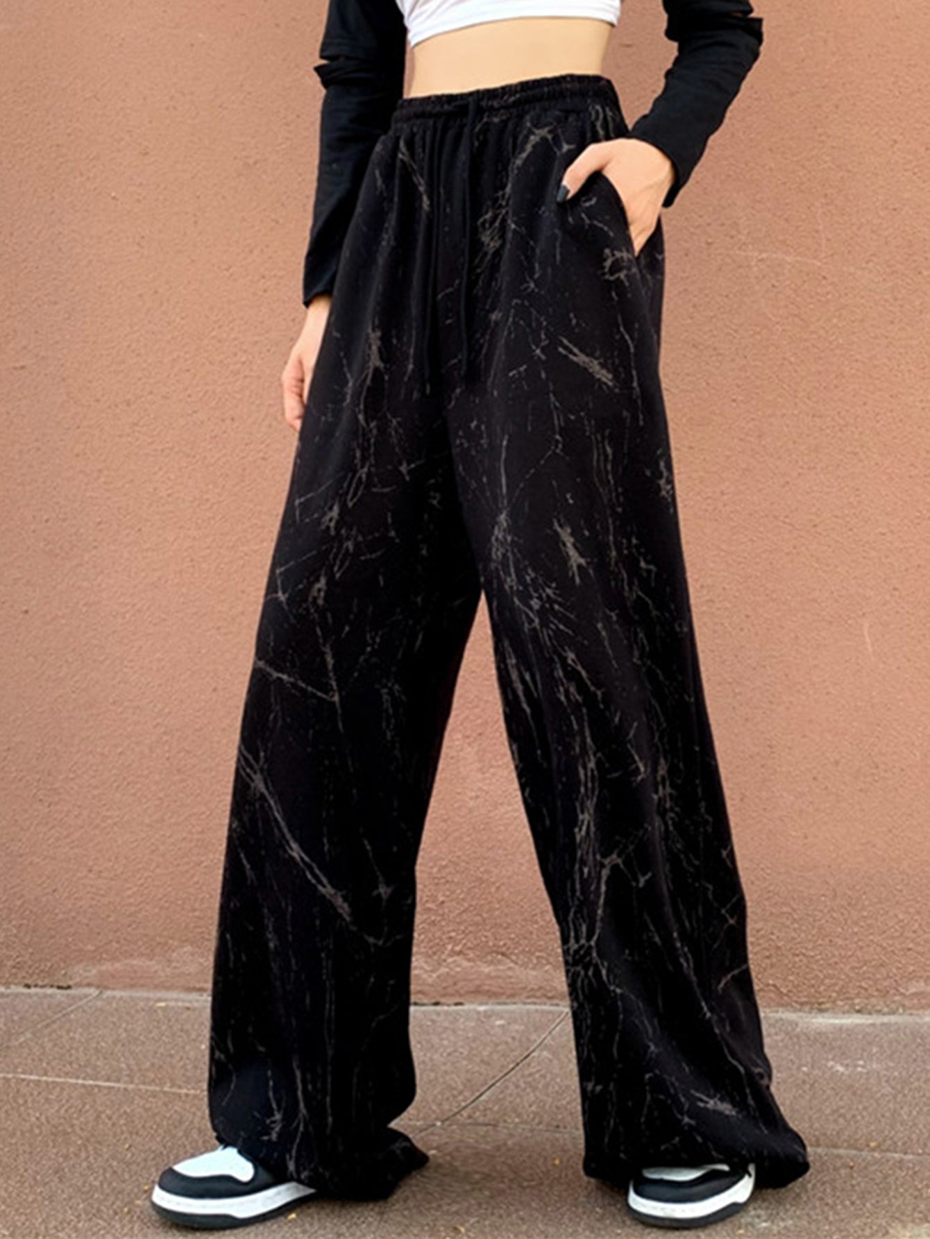 Loose street sweats wide leg trousers Sai Feel