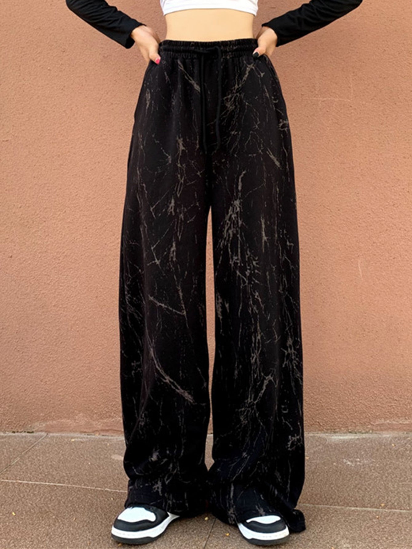 Loose street sweats wide leg trousers Sai Feel