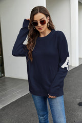 Loose turtleneck round neck long-sleeved knitted sweater Sai Feel