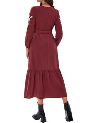 MIDI midwaist pullover loose commuting dress Sai Feel