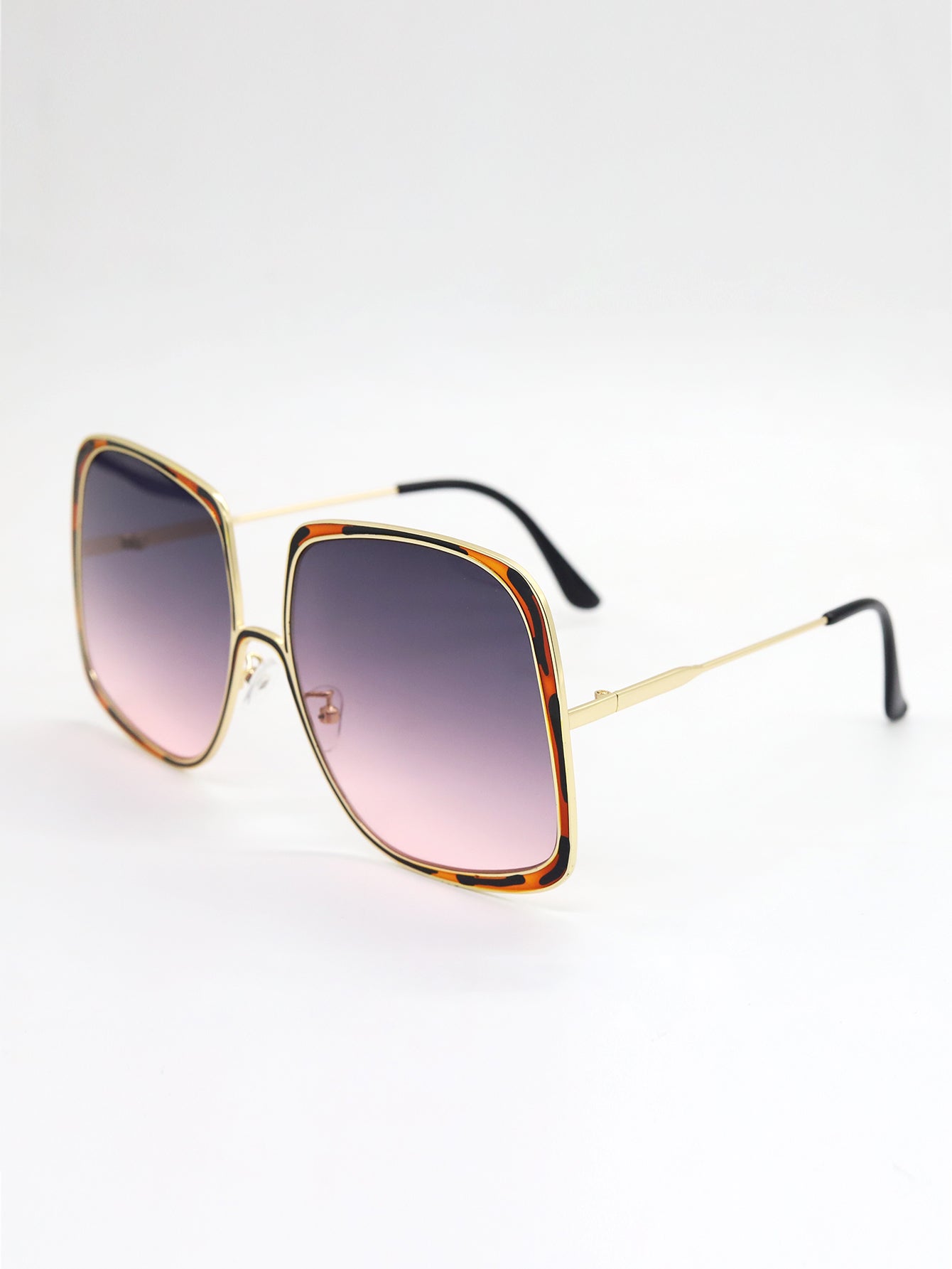 Men's and women's Square Metal Frame Sunglasses Sai Feel