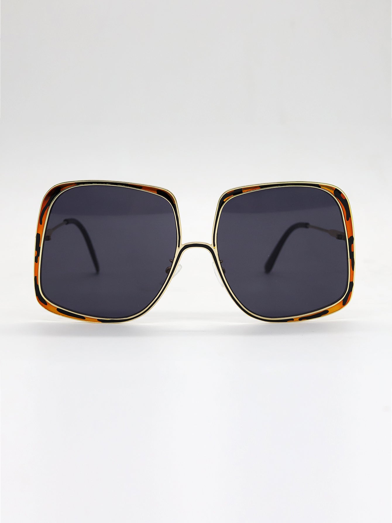 Men's and women's Square Metal Frame Sunglasses Sai Feel