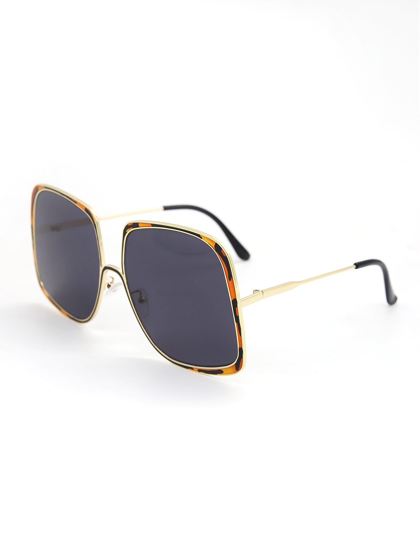 Men's and women's Square Metal Frame Sunglasses Sai Feel