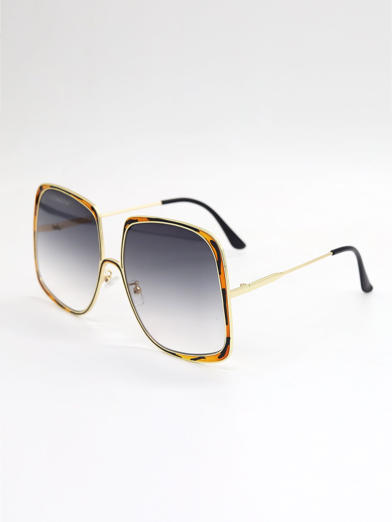 Men's and women's Square Metal Frame Sunglasses Sai Feel