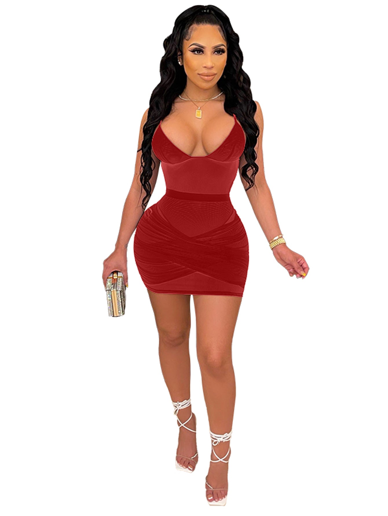 Mesh Bodycon Dress Sai Feel