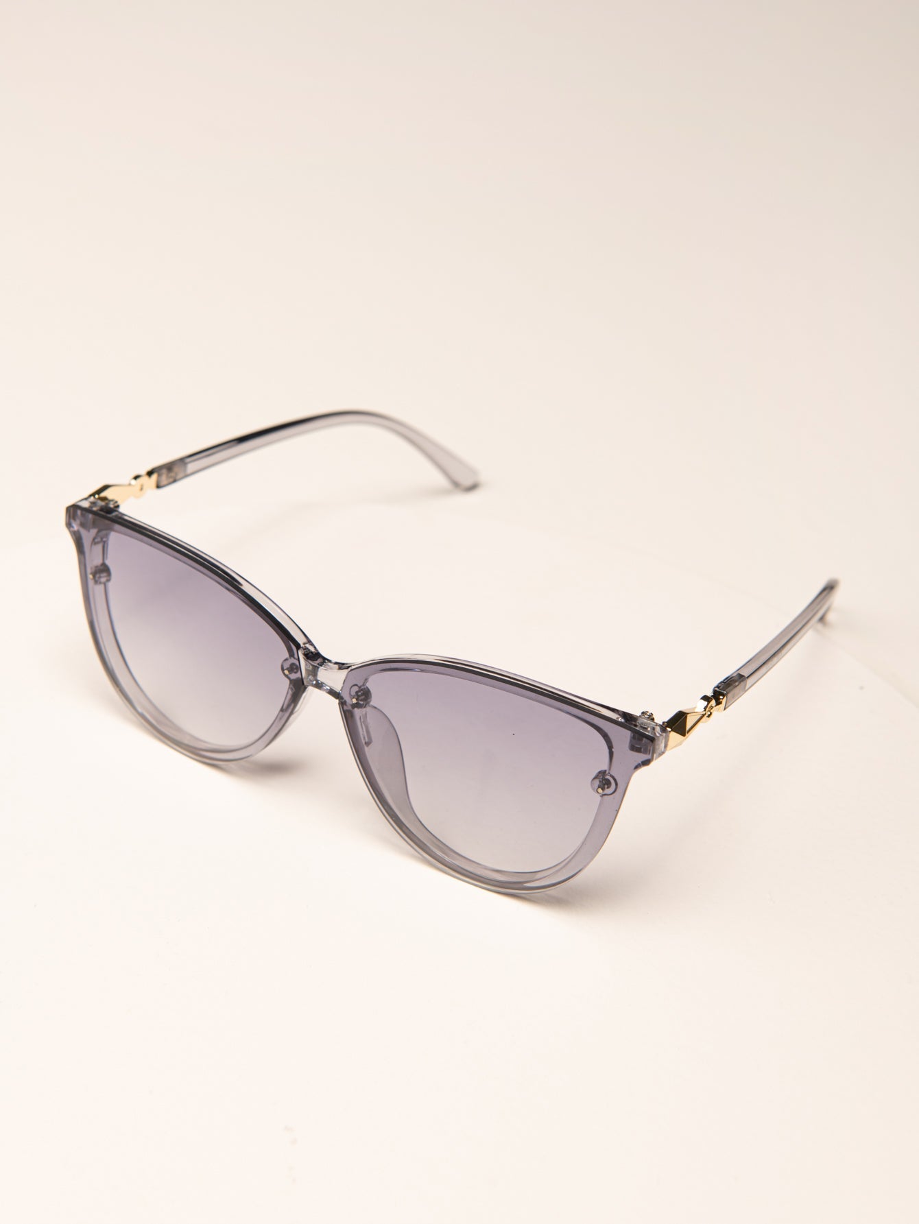 Metal Decor Round Frame Sunglasses Sai Feel