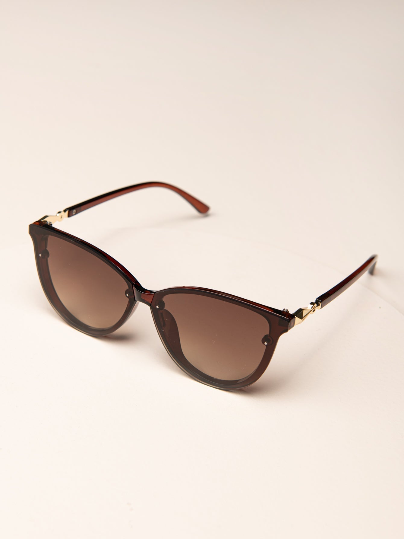 Metal Decor Round Frame Sunglasses Sai Feel