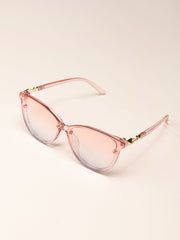 Metal Decor Round Frame Sunglasses Sai Feel