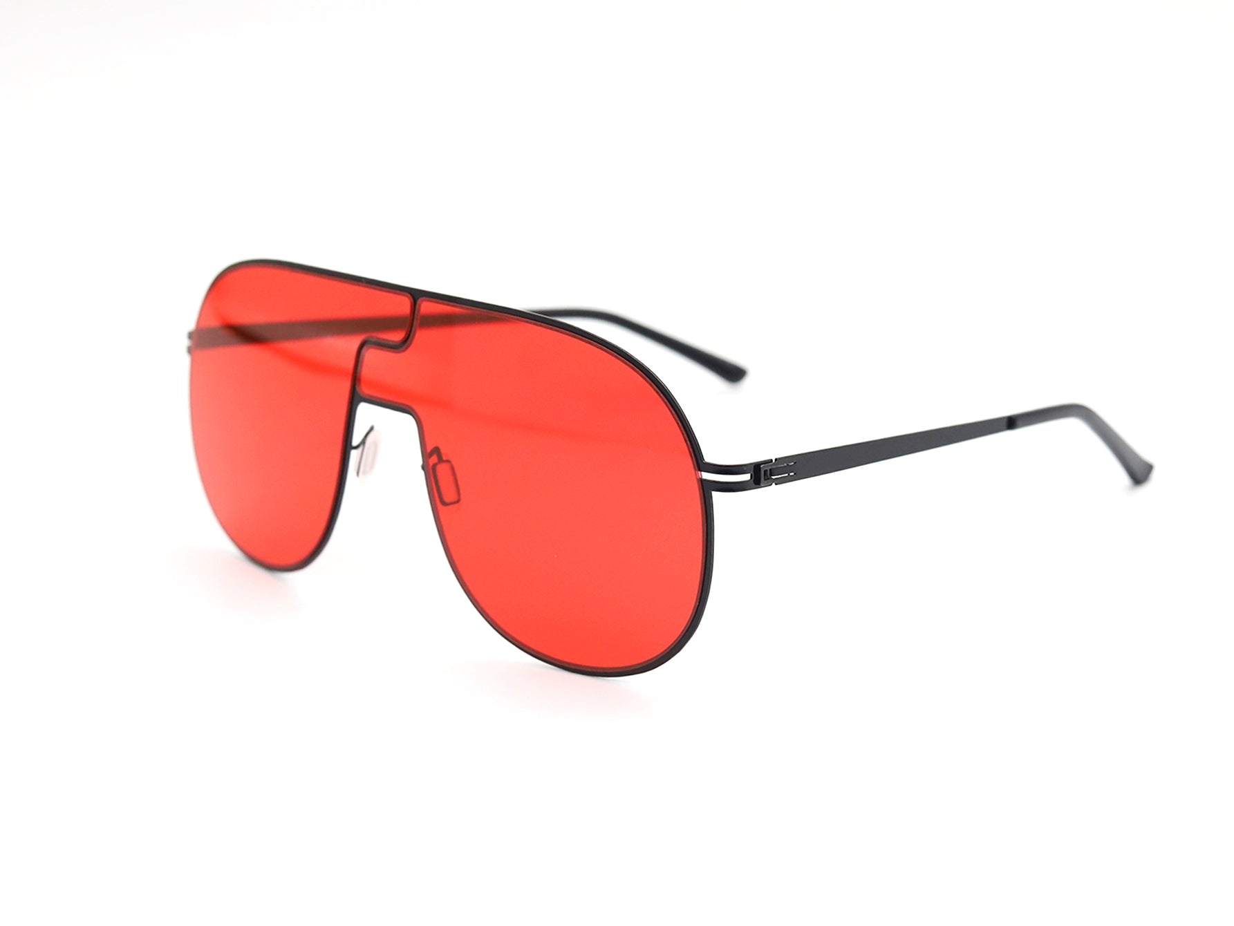 Metal Large Frame Sunglasses Sai Feel