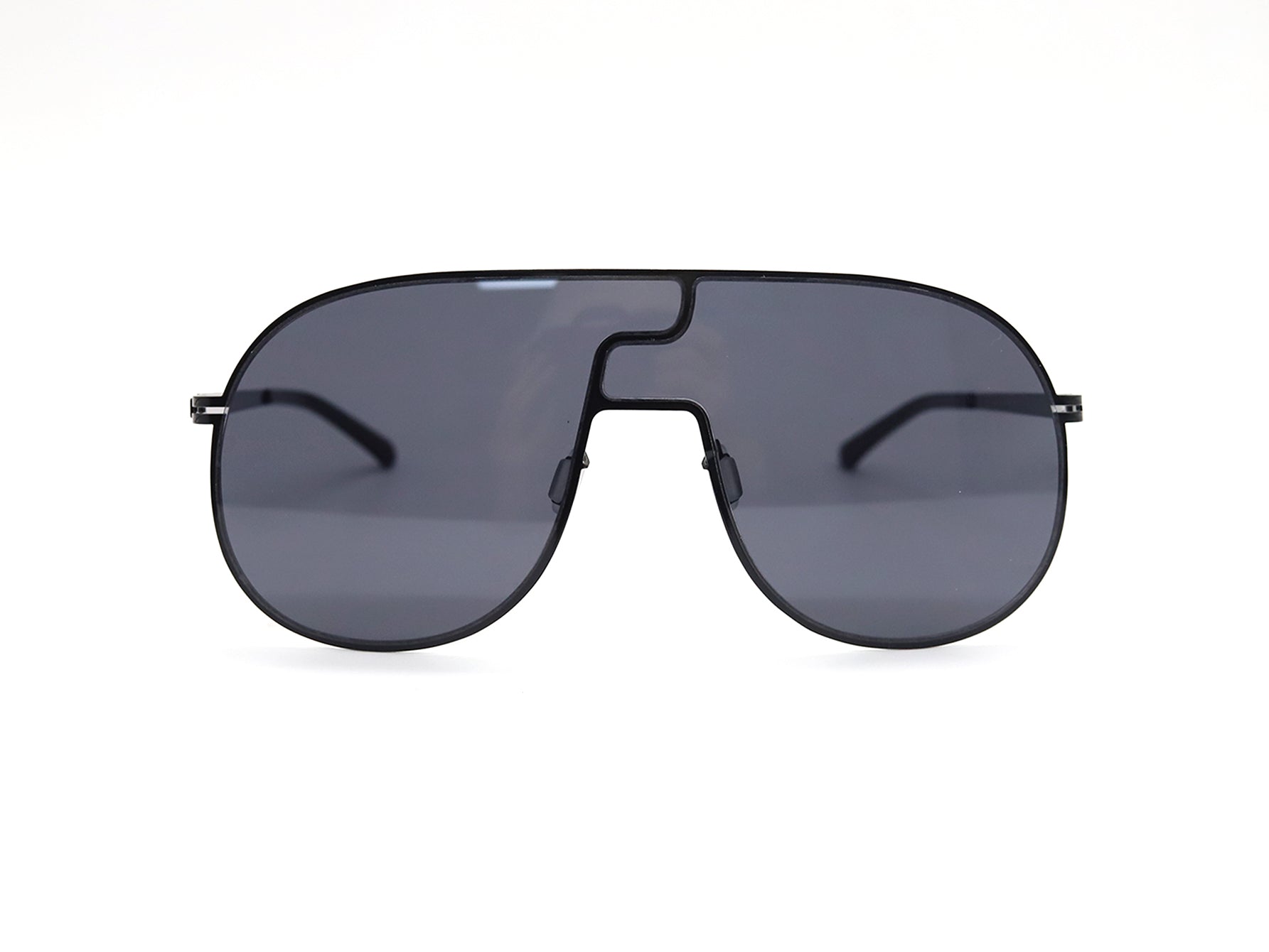 Metal Large Frame Sunglasses Sai Feel