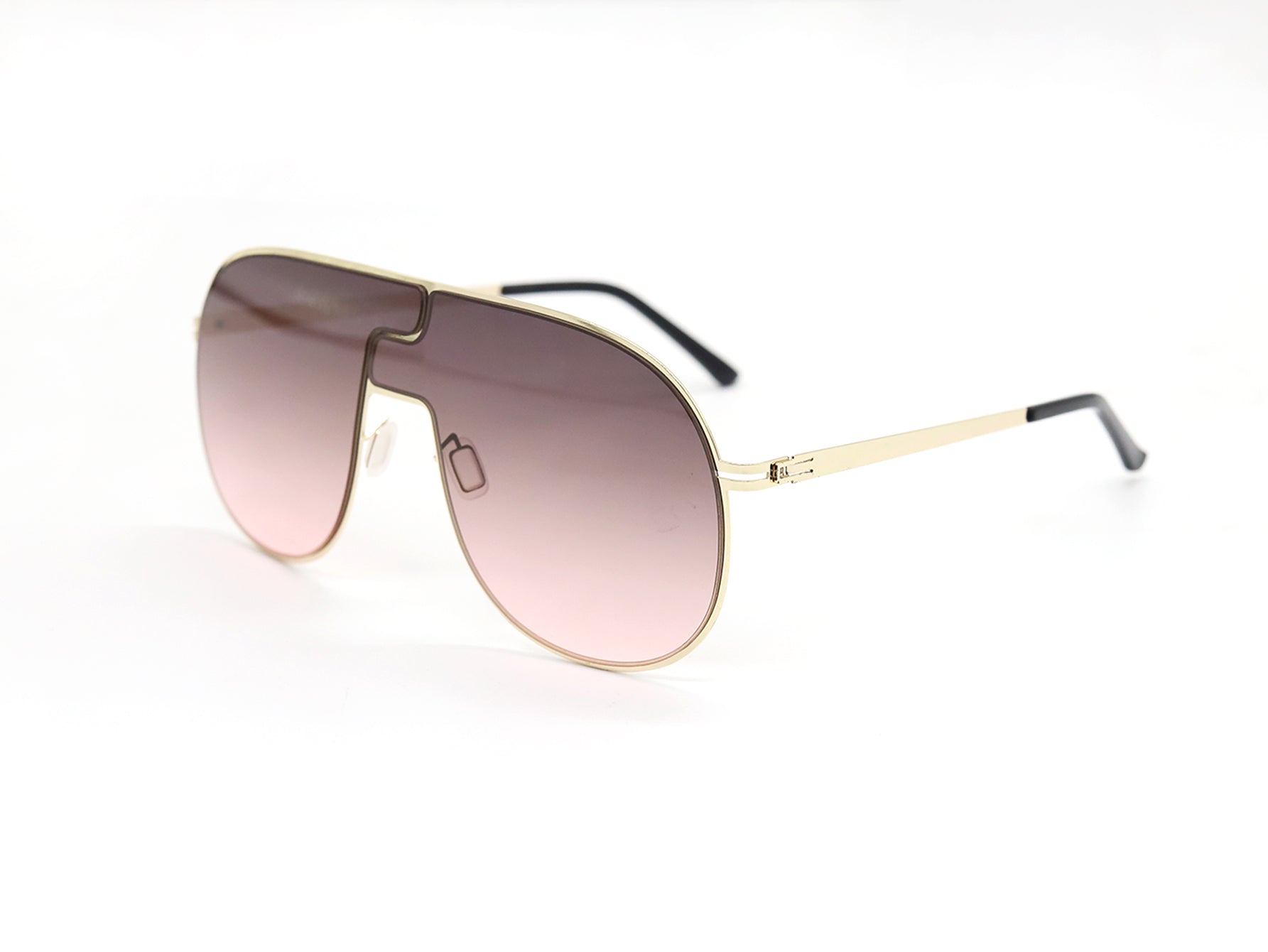 Metal Large Frame Sunglasses Sai Feel